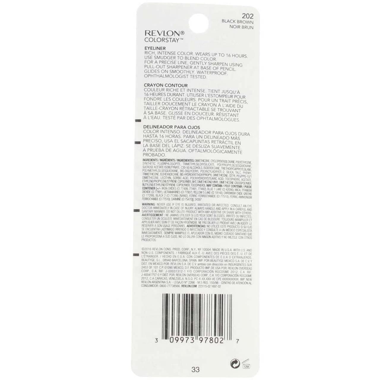 Foto 4 pulgar | Delineador De Ojos Revlon Colorstay Negro Y Marrón  Paquete De 14 - Venta Internacional.