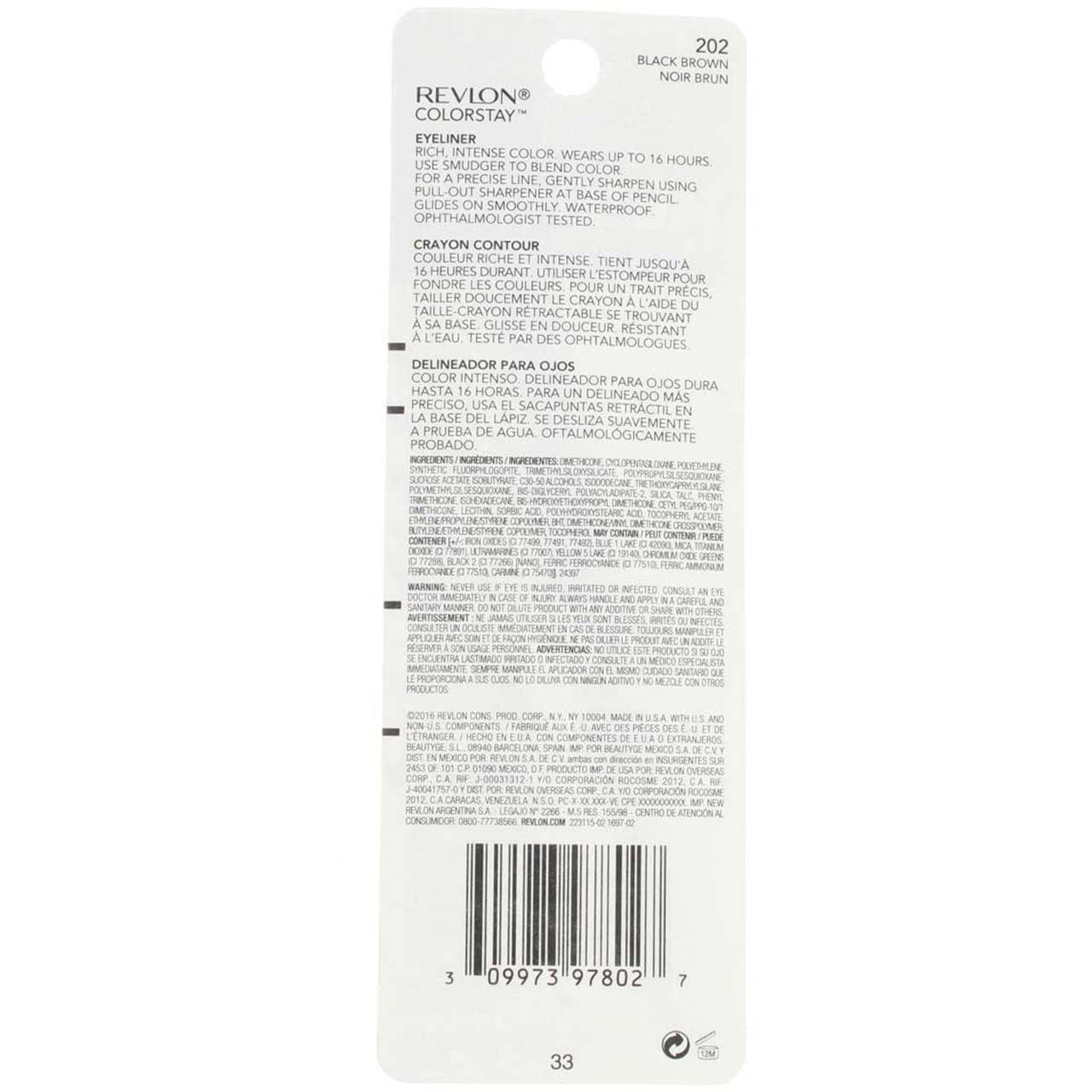 Foto 6 | Delineador De Ojos Revlon Colorstay Negro Y Marrón  Paquete De 14 - Venta Internacional.