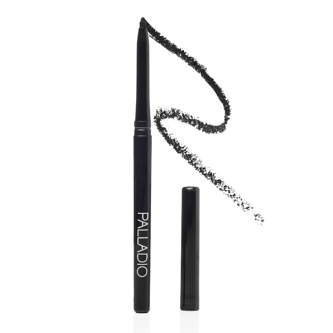 Delineador De Ojos Retráctil Palladio  Impermeable  Negro Puro - Venta Internacional.