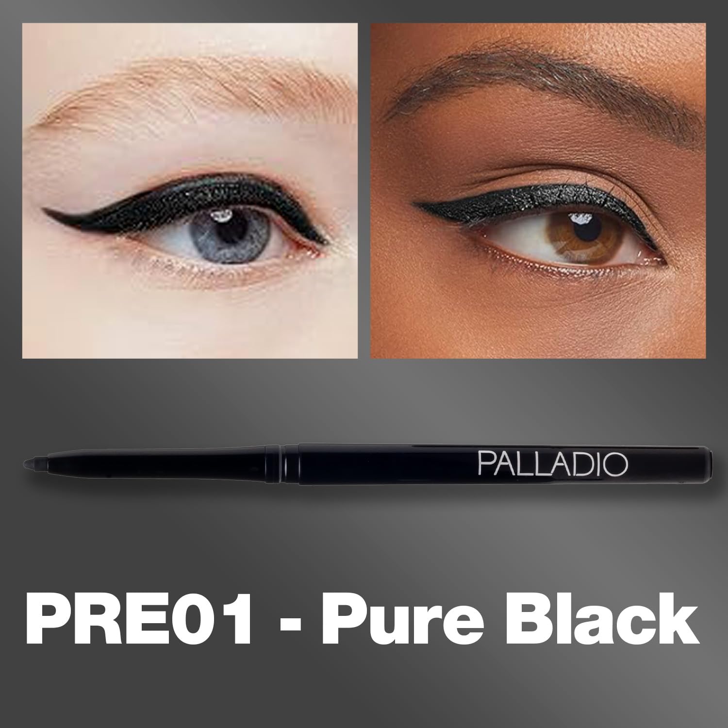 Foto 3 pulgar | Delineador De Ojos Retráctil Palladio  Impermeable  Negro Puro - Venta Internacional.