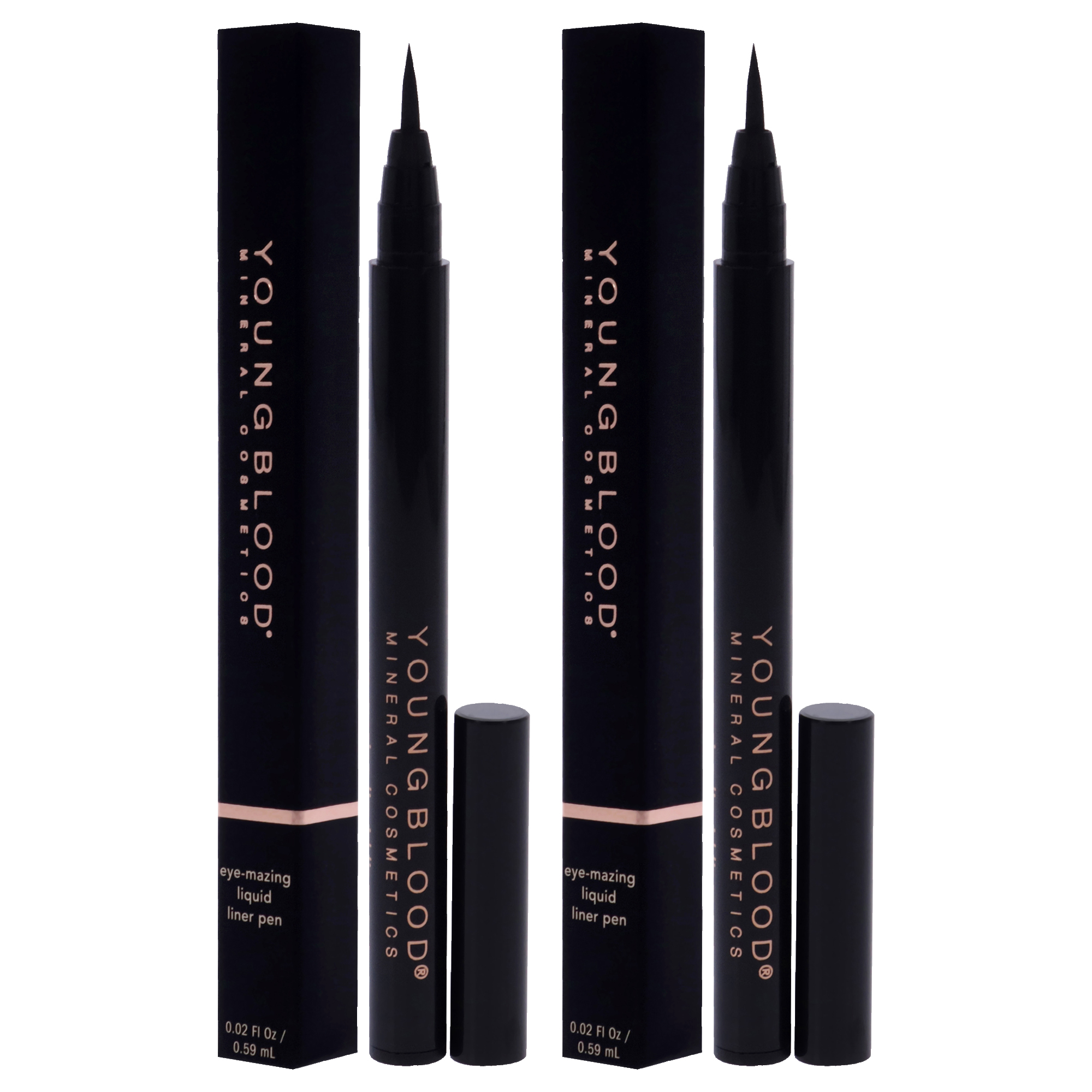 Foto 4 | Bolígrafo Delineador Líquido Youngblood Eyemazing Noir  Paquete De 2 - Venta Internacional.