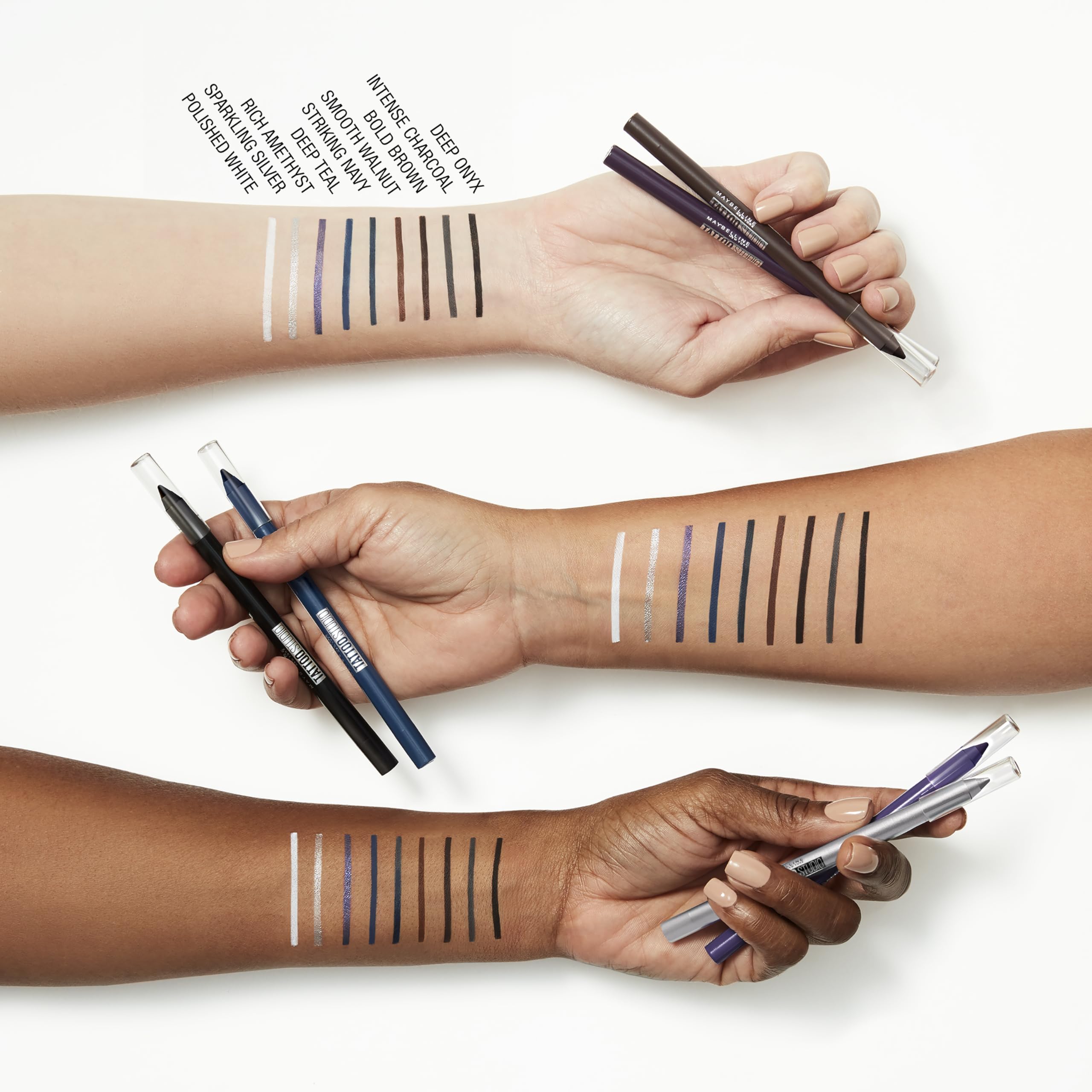 Foto 4 pulgar | Lápiz Delineador De Ojos Maybelline Tattoostudio De Larga Duración  Color Verde Azulado - Venta Internacional.