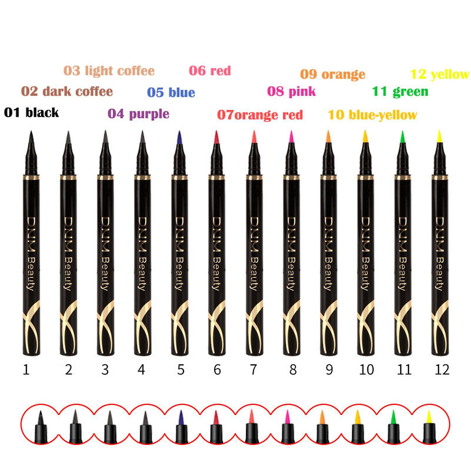 Foto 4 pulgar | Delineador De Ojos Huoguo  Resistente Al Agua Y Sin Manchas  Cabeza De Nailon De 3 Ml - Venta Internacional.