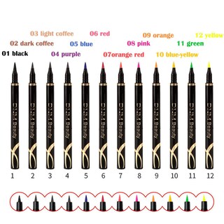 Foto 3 | Delineador De Ojos Huoguo Resistente Al Agua Y Sin Manchas Cabeza De Nailon De 3 Ml - Venta Internacional.