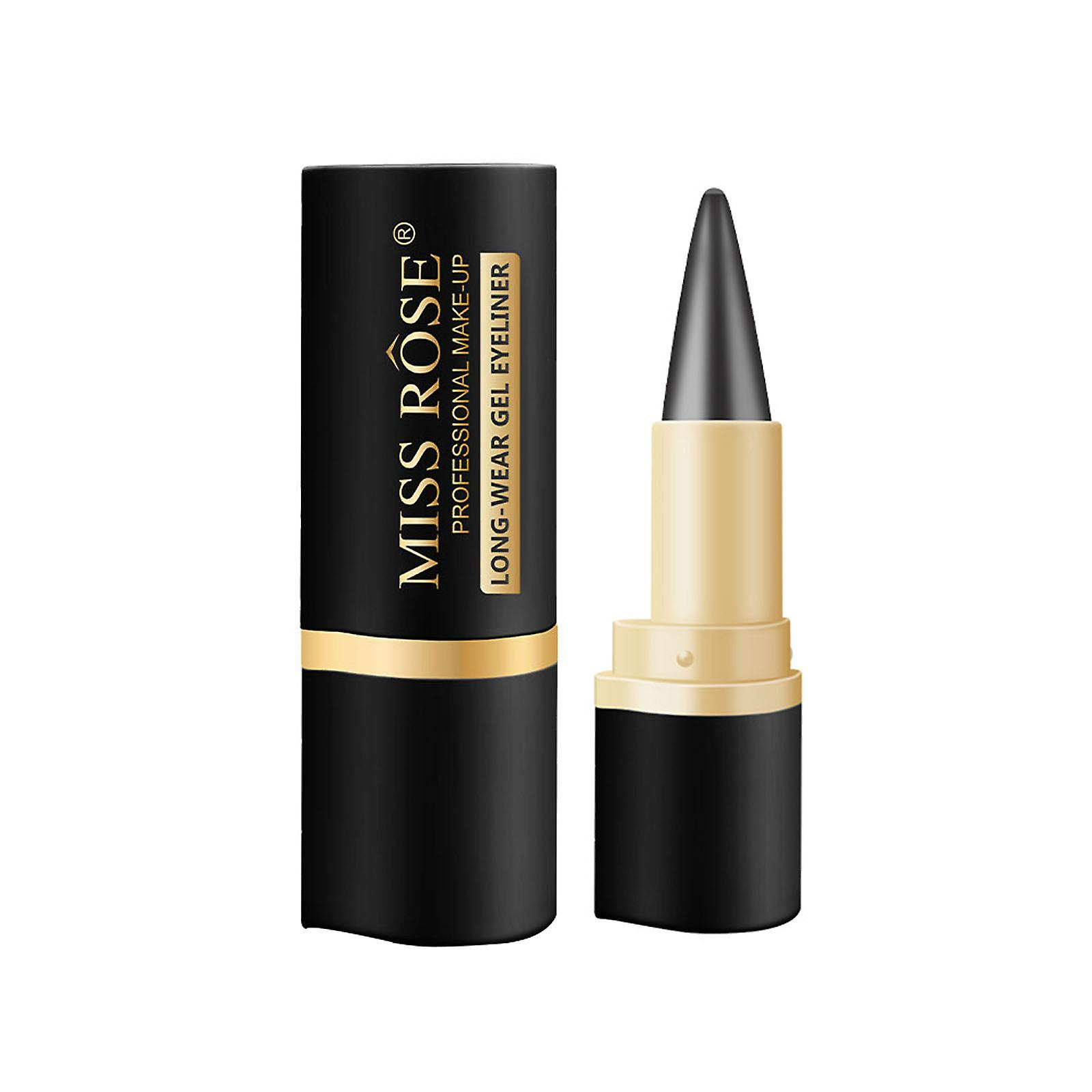 Delineador De Ojos Huoguo  Impermeable  Mate  De Secado Rápido  Negro - Venta Internacional.