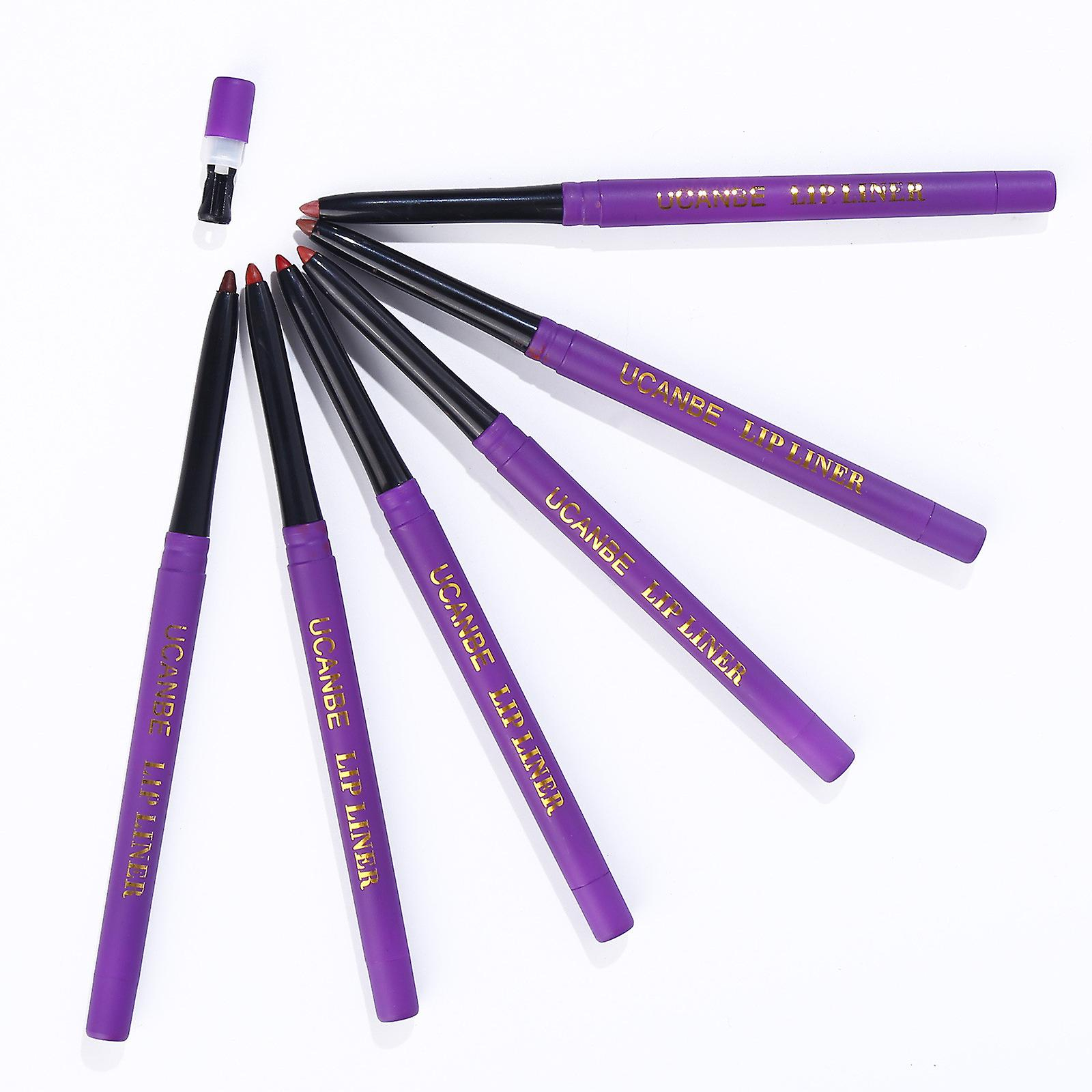 Foto 2 pulgar | Set De Maquillaje Huoguo 6 Lápices Labiales Líquidos Mate 6 Lip Li - Venta Internacional.