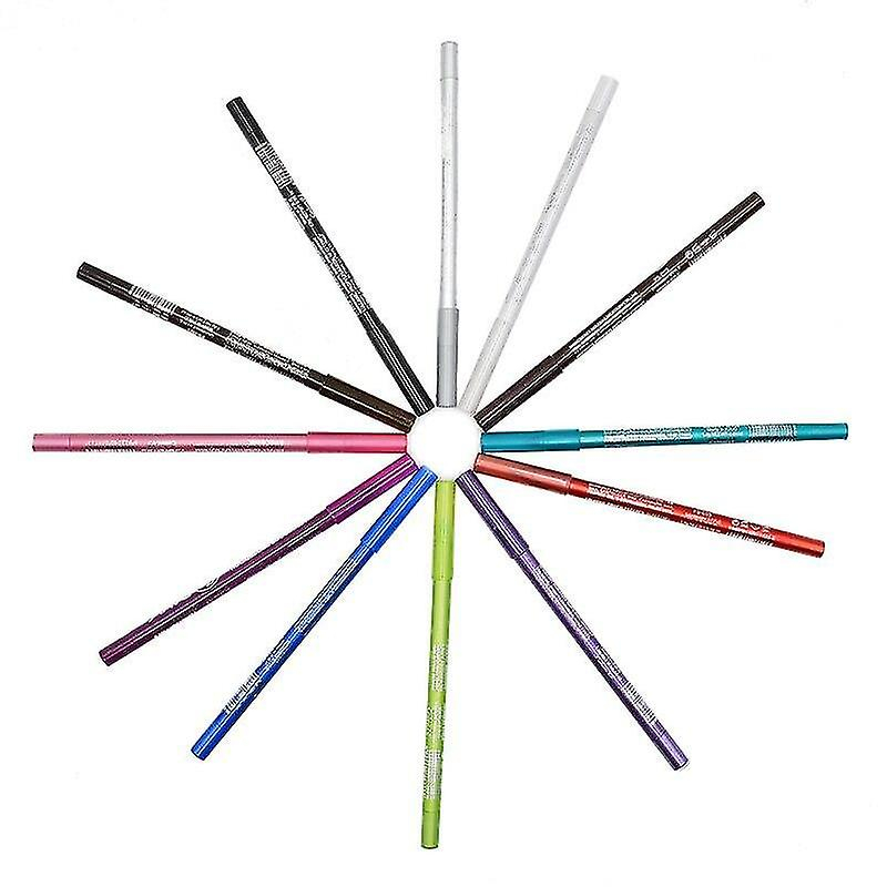 Foto 2 pulgar | Set De Delineadores De Ojos Huoguo  12 Colores Brillantes  Impermeables Y Duraderos - Venta Internacional.