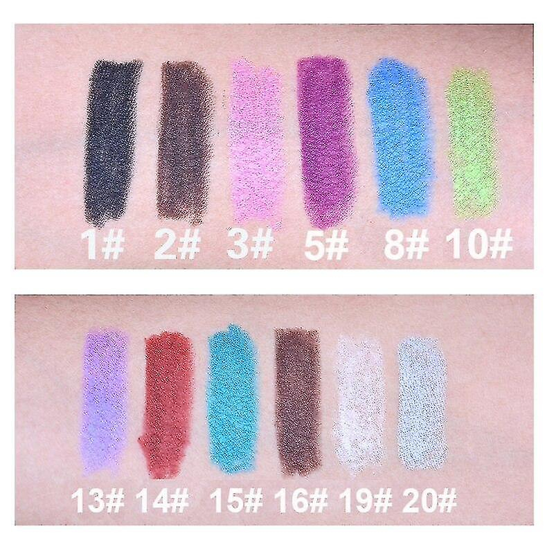 Foto 4 | Set De Delineadores De Ojos Huoguo  12 Colores Brillantes  Impermeables Y Duraderos - Venta Internacional.