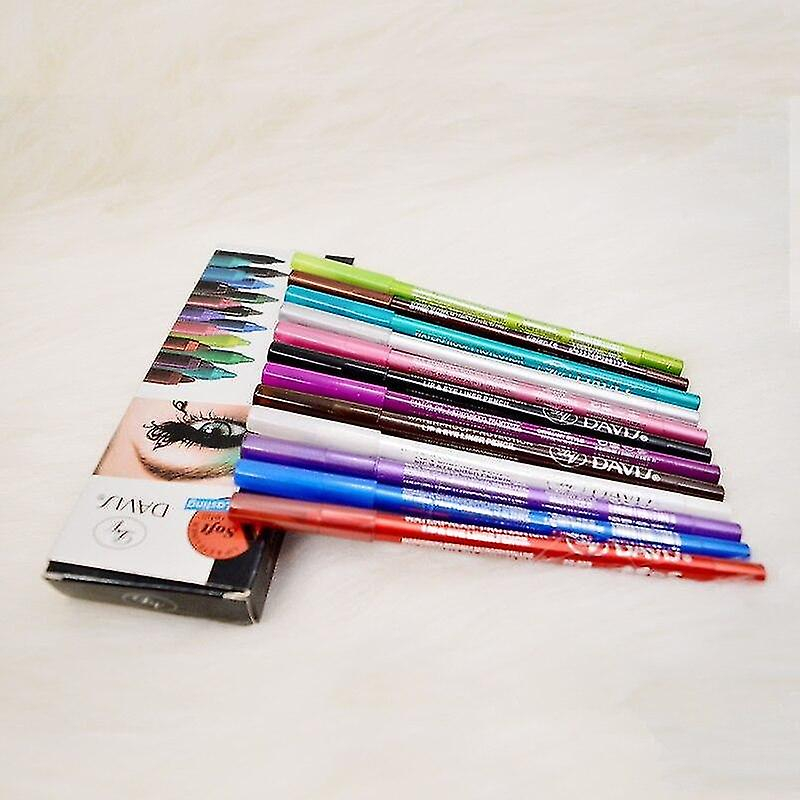 Foto 6 pulgar | Set De Delineadores De Ojos Huoguo  12 Colores Brillantes  Impermeables Y Duraderos - Venta Internacional.