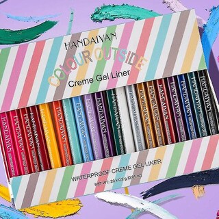Foto 1 | Delineador De Ojos Huoguo Delineador De Gel Impermeable Con Neón Pastel 20 Unidades/caja - Venta Internacional.