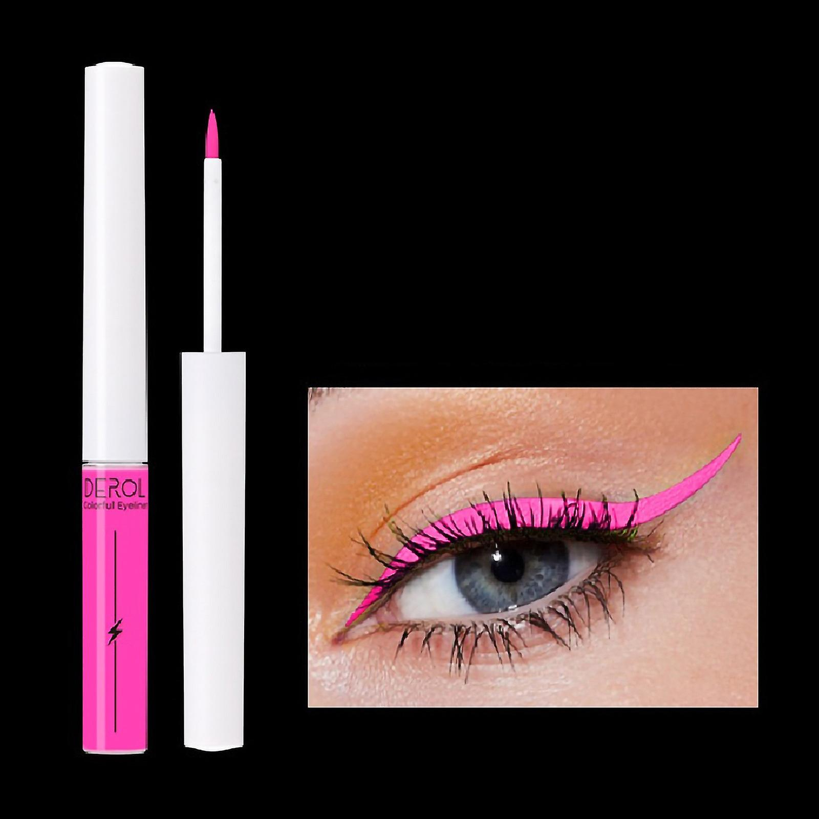 Foto 3 pulgar | Delineador De Ojos Fluorescente Huoguo De 8 Colores De Secado Rápido  4 Ml - Venta Internacional.