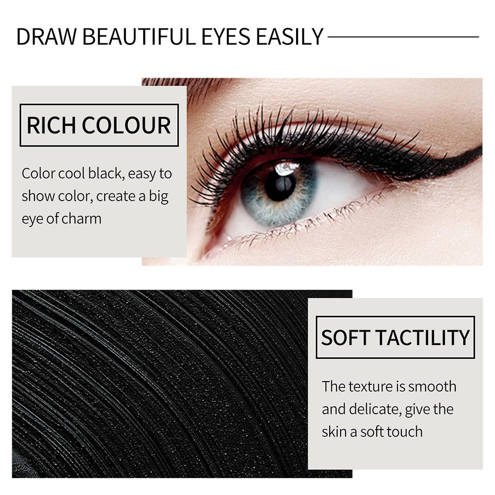 Foto 5 | Delineador De Ojos Impermeable Huoguo Matte Negro De Secado Rápido 26 G - Venta Internacional.