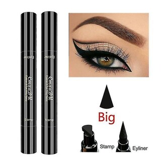 Foto 3 | Delineador De Ojos Huoguo Doble Cabezal Líquido Impermeable 3 5 Ml Negro - Venta Internacional.