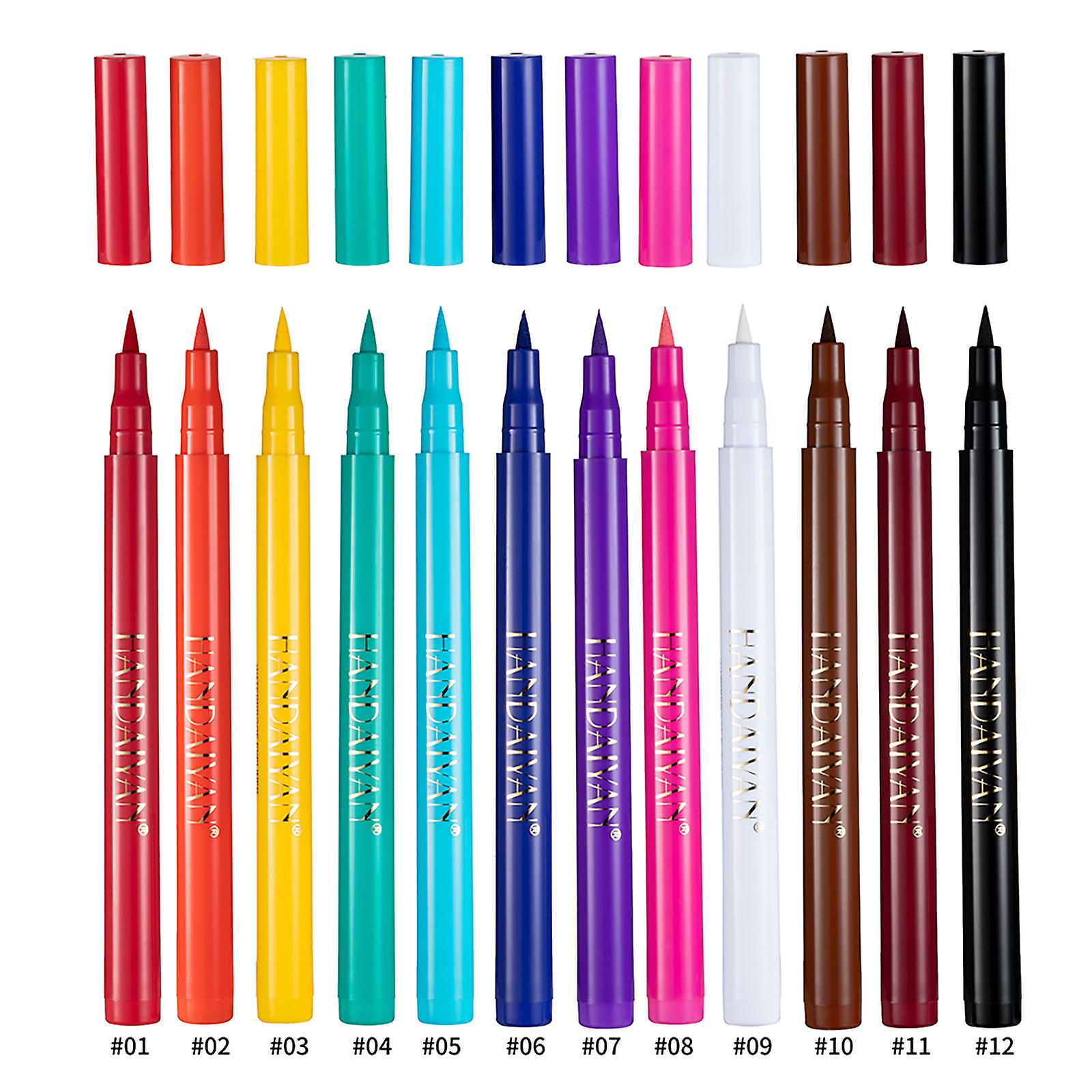 Foto 5 pulgar | Delineador De Ojos Handaiyan 12 Colores Mate De Secado Rápido  1 Ml - Venta Internacional.