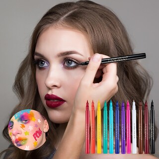 Foto 5 | Delineador De Ojos Handaiyan 12 Colores Mate De Secado Rápido 1 Ml - Venta Internacional.