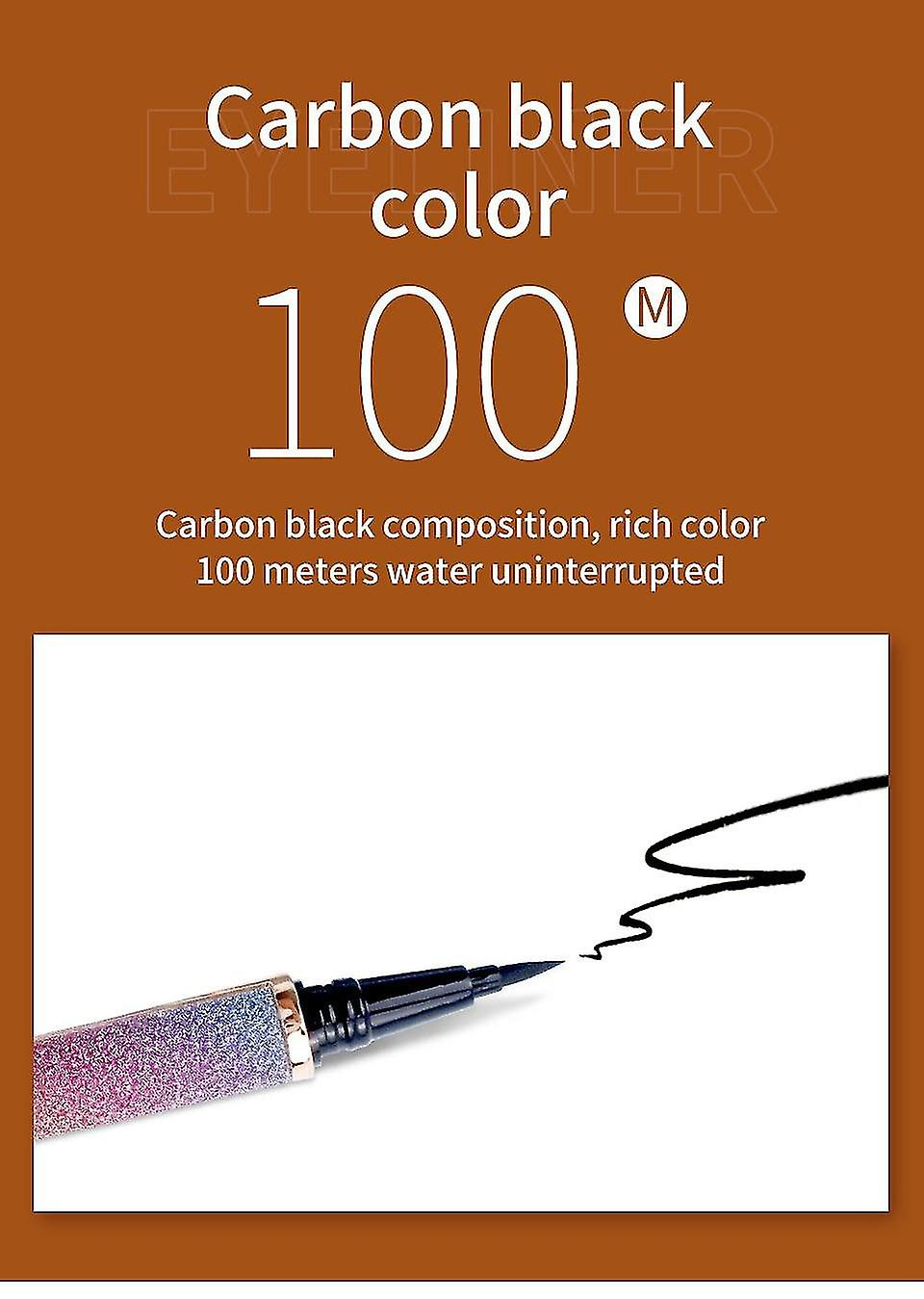 Foto 5 | Delineador De Ojos Huoguo Delineador De Ojos Líquido  17 G  10 Piezas  Combinado  Negro - Venta Internacional.
