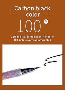 Foto 5 | Delineador De Ojos Huoguo Delineador De Ojos Líquido 17 G 10 Piezas Combinado Negro - Venta Internacional.