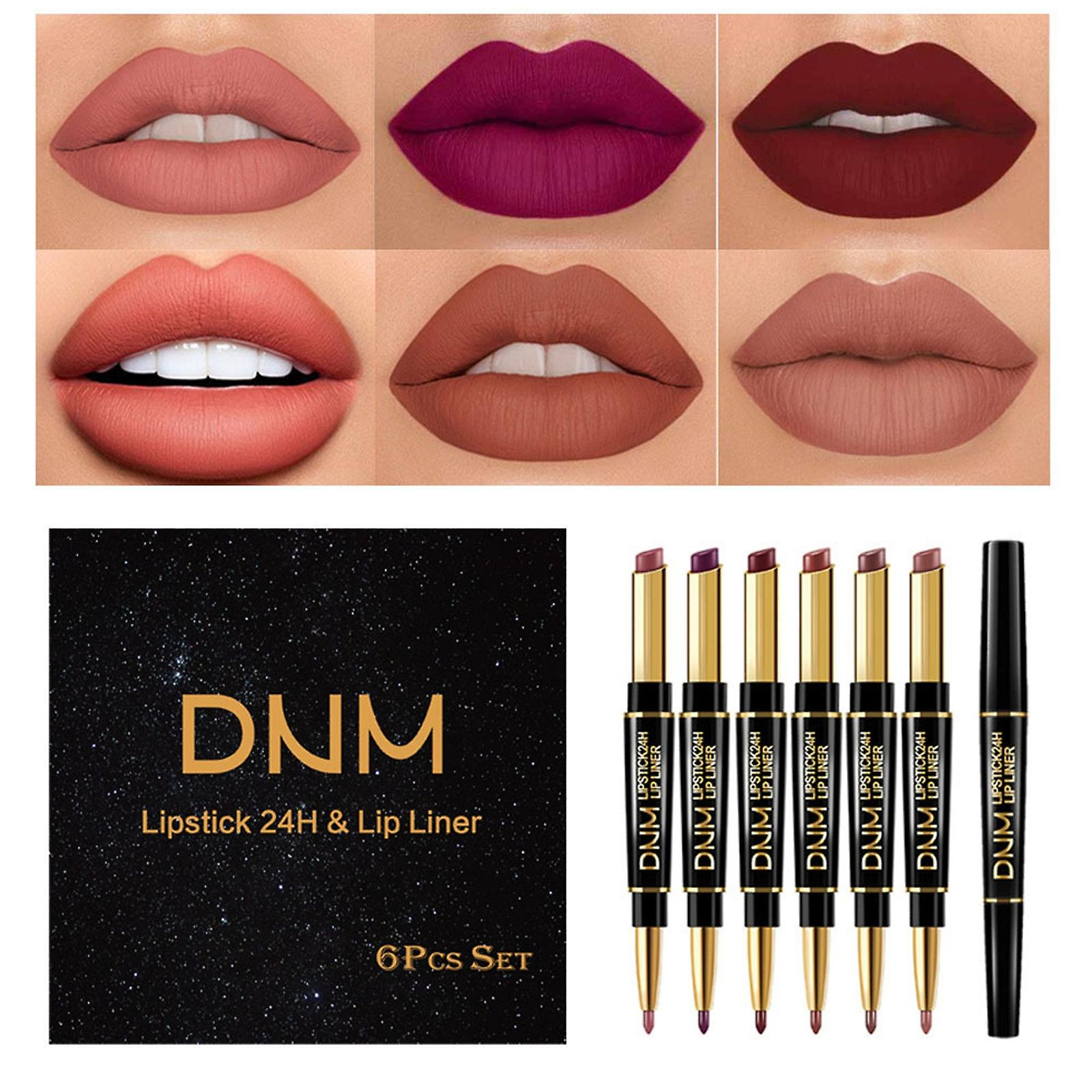 Foto 3 pulgar | Set De Delineador De Labios 2 En 1 Huoguo  Impermeable Y Duradero - Venta Internacional.