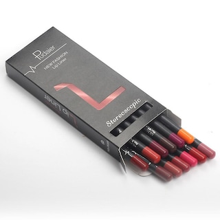 Foto 1 | Set De Lápices Delineadores De Labios Huoguo 12 Colores Impermeable Profesional - Venta Internacional.