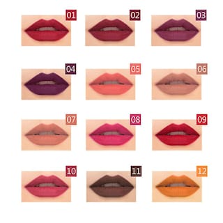 Foto 5 | Set De Lápices Delineadores De Labios Huoguo 12 Colores Impermeable Profesional - Venta Internacional.