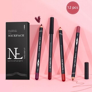 Foto 1 | Set De Delineadores De Labios Huoguo Lápiz De Labios De Terciopelo Mate Nude De 12 Colores - Venta Internacional.