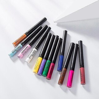 Foto 2 | Set De Delineador De Ojos Huoguo 12 Colores Líquido Mate Impermeable - Venta Internacional.