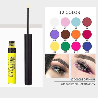 Foto 4 | Set De Delineador De Ojos Huoguo 12 Colores Líquido Mate Impermeable - Venta Internacional.
