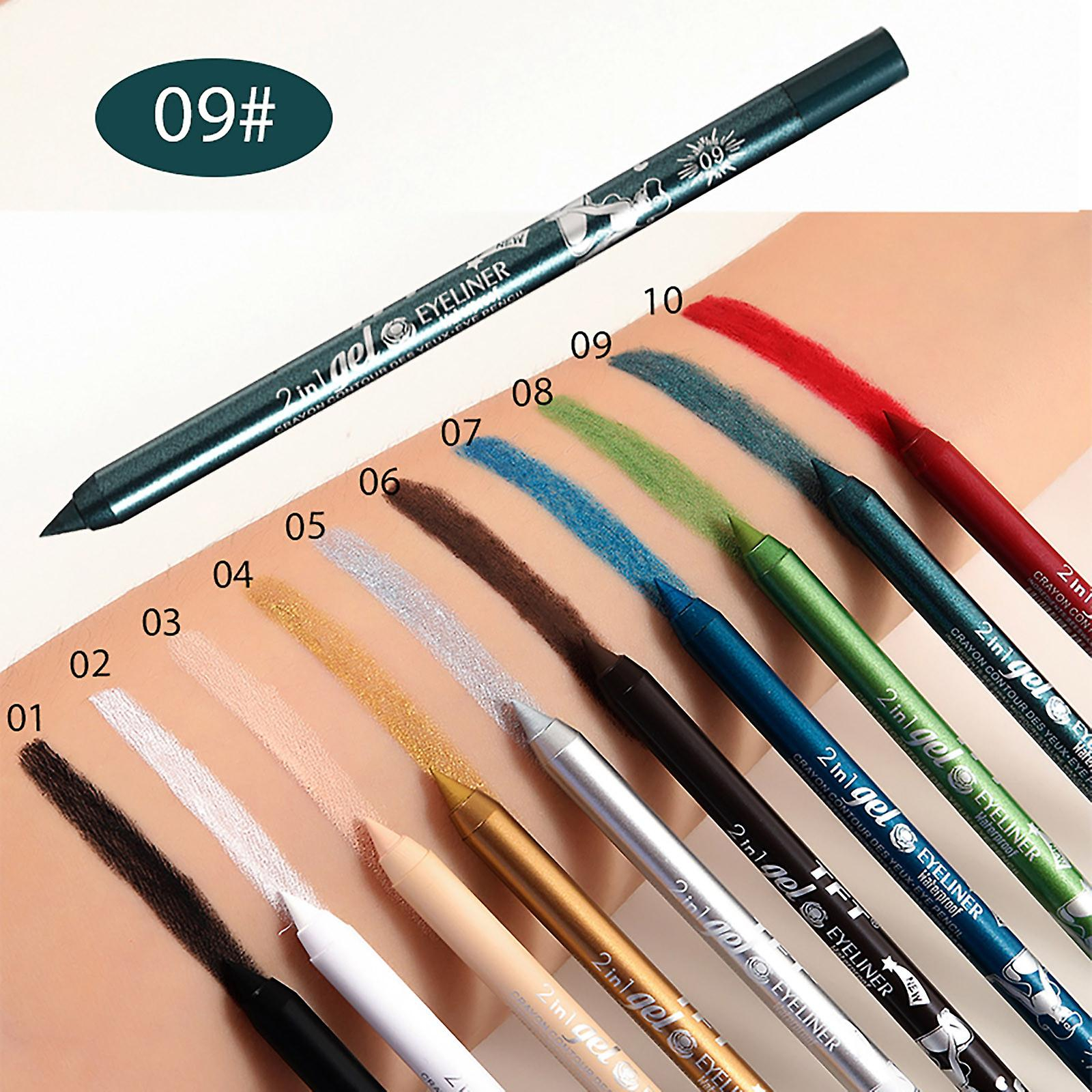 Foto 2 pulgar | Set De Delineador De Ojos Y Delineador De Labios De 10 Colores  Impermeable Y Resistente Al Sudor - Venta Internacional.