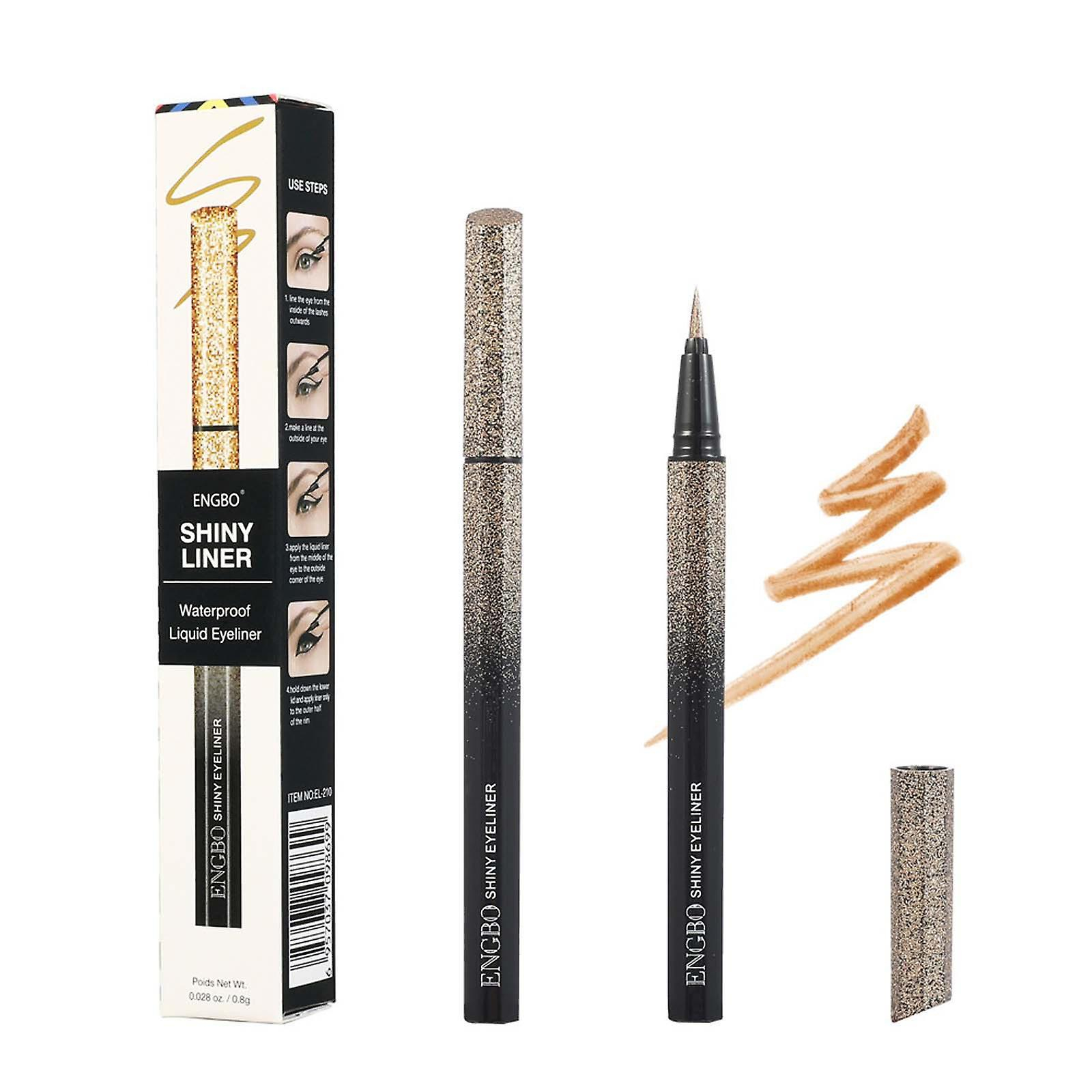 Lápiz Delineador De Ojos Huoguo  Color Nacarado  Extrafino  Resistente Al Agua - Venta Internacional.