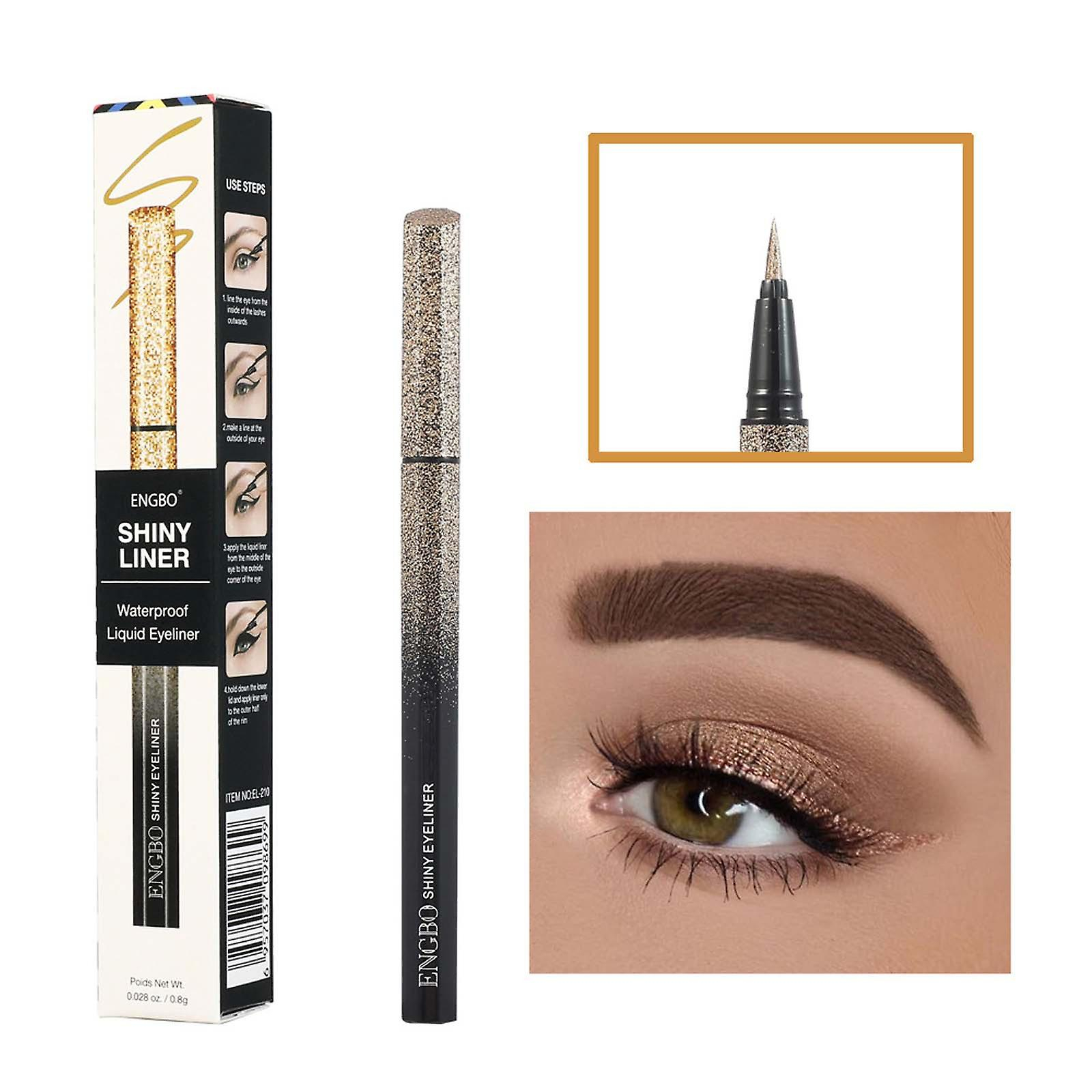 Foto 4 pulgar | Lápiz Delineador De Ojos Huoguo  Color Nacarado  Extrafino  Resistente Al Agua - Venta Internacional.
