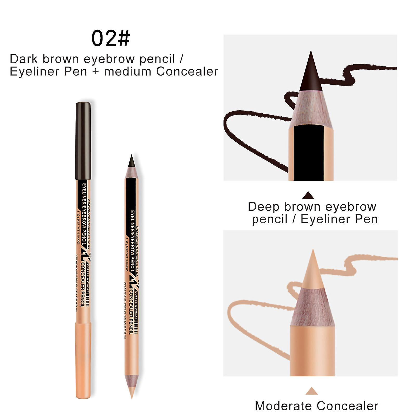 Foto 3 pulgar | Lápiz Delineador De Ojos Dos En Uno Y Lápiz Corrector Huoguo - Venta Internacional.
