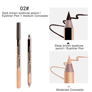Foto 2 | Lápiz Delineador De Ojos Dos En Uno Y Lápiz Corrector Huoguo - Venta Internacional.