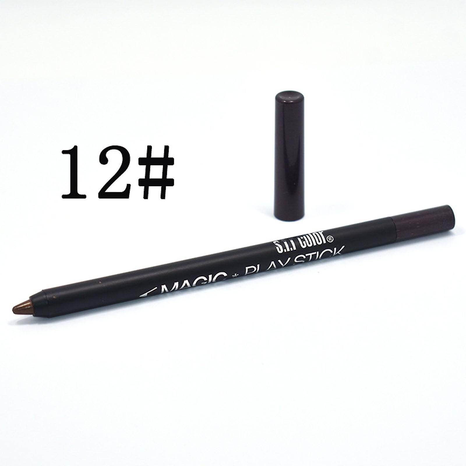 Foto 2 pulgar | Set De 12 Colores De Delineador Y Sombra De Ojos Con Purpurina Líquida Huoguo - Venta Internacional.