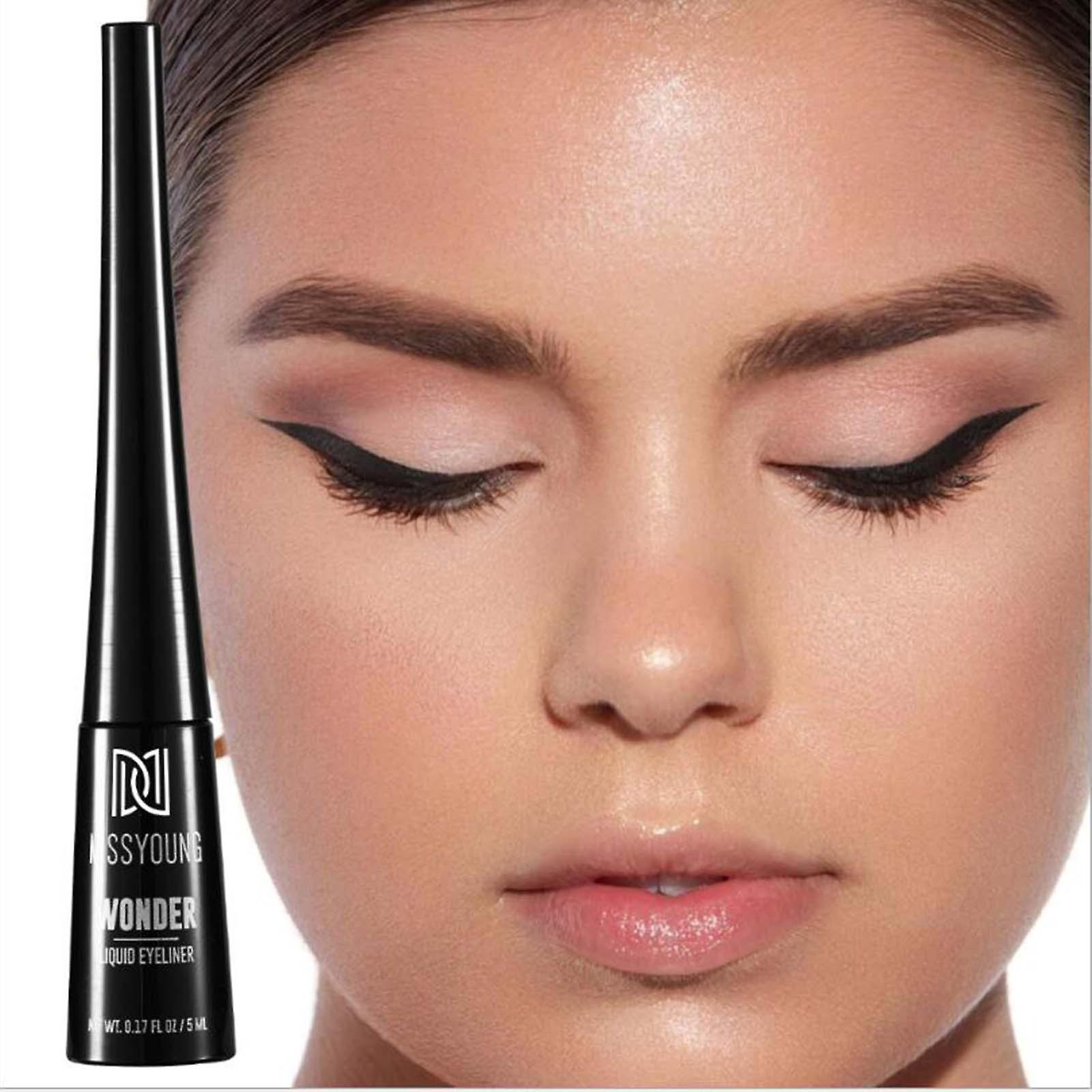 Foto 5 pulgar | Delineador Líquido Huoguo  Impermeable  Resistente Al Sudor  5 Ml  Negro - Venta Internacional.