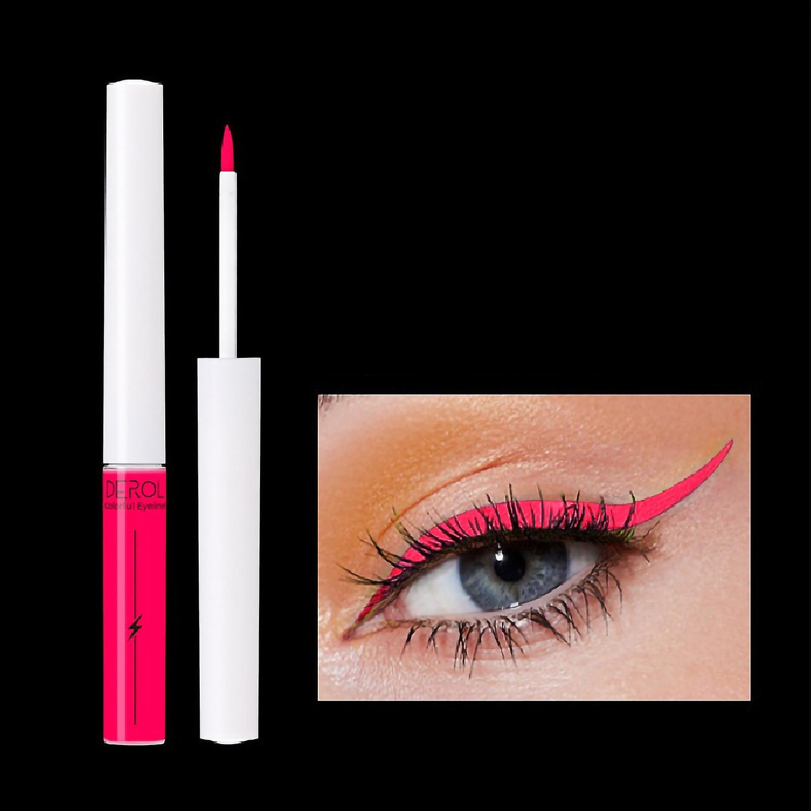 Foto 3 pulgar | Delineador De Ojos Fluorescente Huoguo De 8 Colores  De Secado Rápido  Soluble En Agua - Venta Internacional.