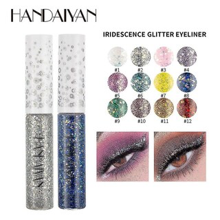 Foto 3 | Set De Delineador De Ojos Huoguo Glitter Metallic Jelly Colorid Lentejuelas - Venta Internacional.