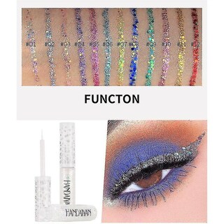 Foto 4 | Set De Delineador De Ojos Huoguo Glitter Metallic Jelly Colorid Lentejuelas - Venta Internacional.