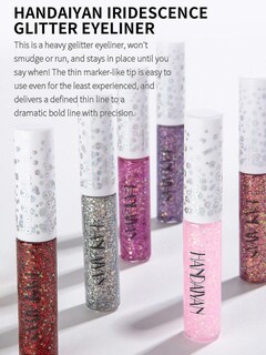Foto 5 | Set De Delineador De Ojos Huoguo Glitter Metallic Jelly Colorid Lentejuelas - Venta Internacional.