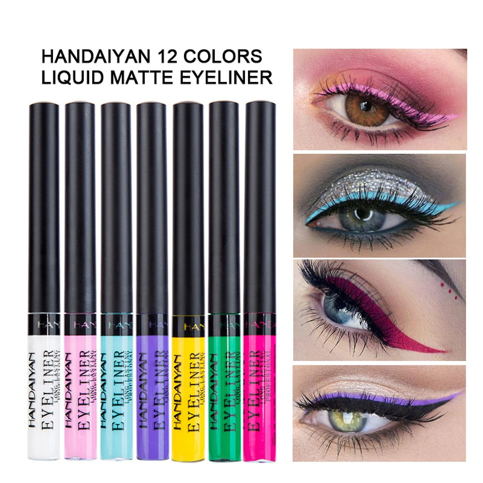 Foto 5 | Set De Delineador Líquido Huoguo 12 Colores Mate De Larga Duración  2 Ml - Venta Internacional.