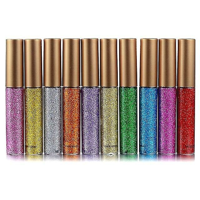 Foto 1 | Set De Delineador Líquido Huoguo  10 Colores  Resistente Al Agua Y Duradero - Venta Internacional.