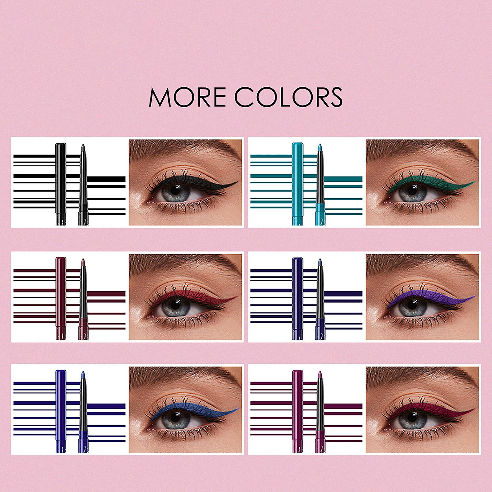 Foto 5 pulgar | Set De Delineadores De Ojos Huoguo  Color Mate De Larga Duración  6 Colores - Venta Internacional.