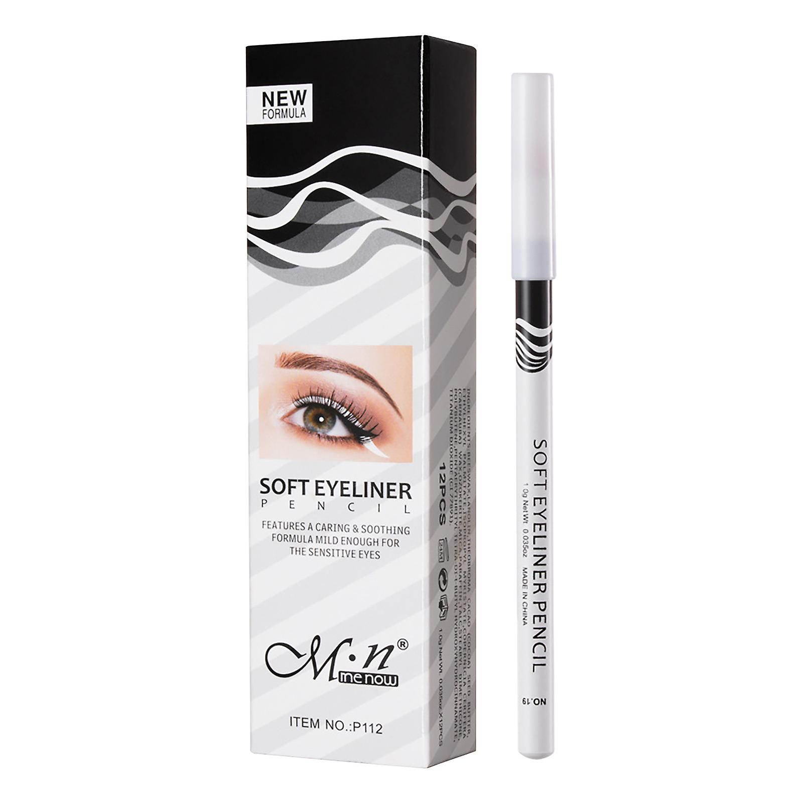 Foto 1 | Lápiz Delineador De Ojos Huoguo  Varilla De Madera White Silkworm  12 Unidades - Venta Internacional.