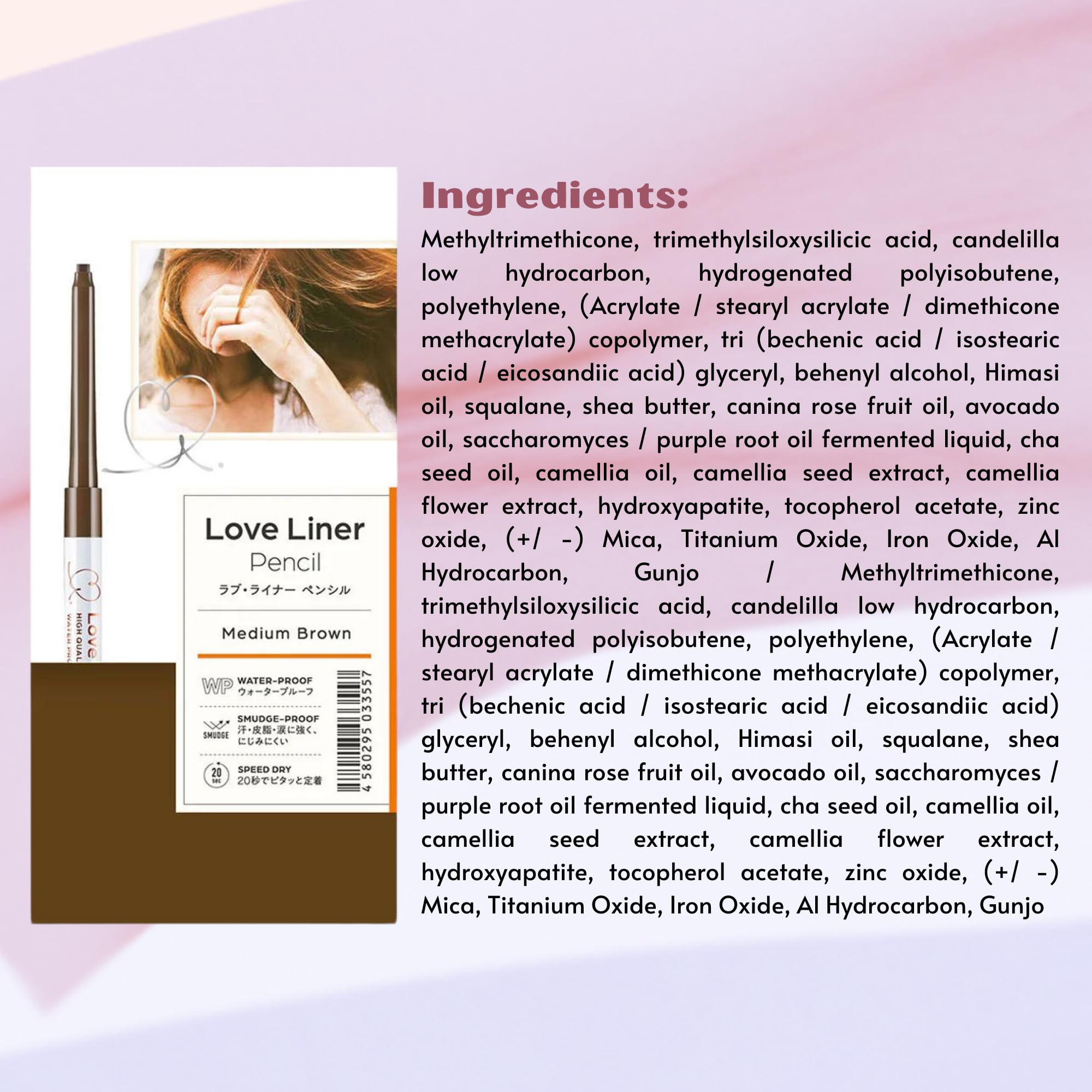 Foto 8 pulgar | Lápiz De Secado Rápido Loveliner  Impermeable  20 G  Marrón Medio - Venta Internacional.