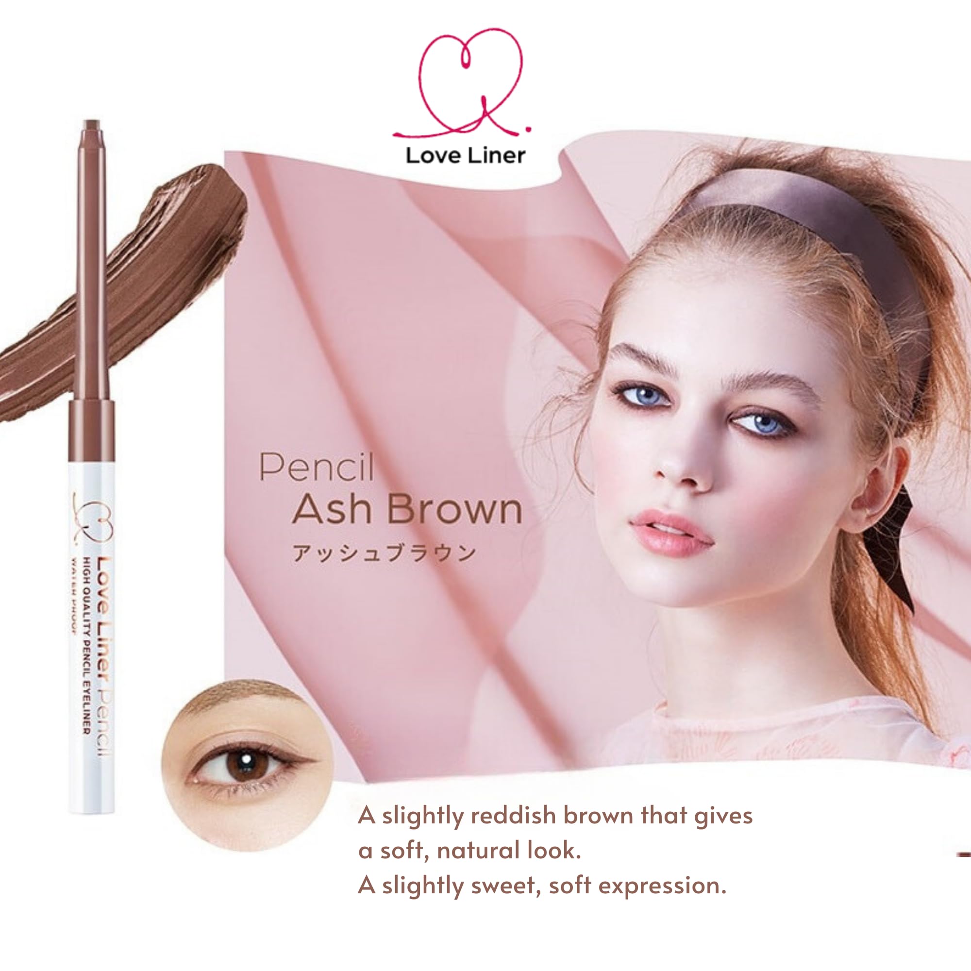 Foto 2 | Lápiz De Secado Rápido Loveliner  Impermeable  Color Marrón Ceniza  20 Ml - Venta Internacional.