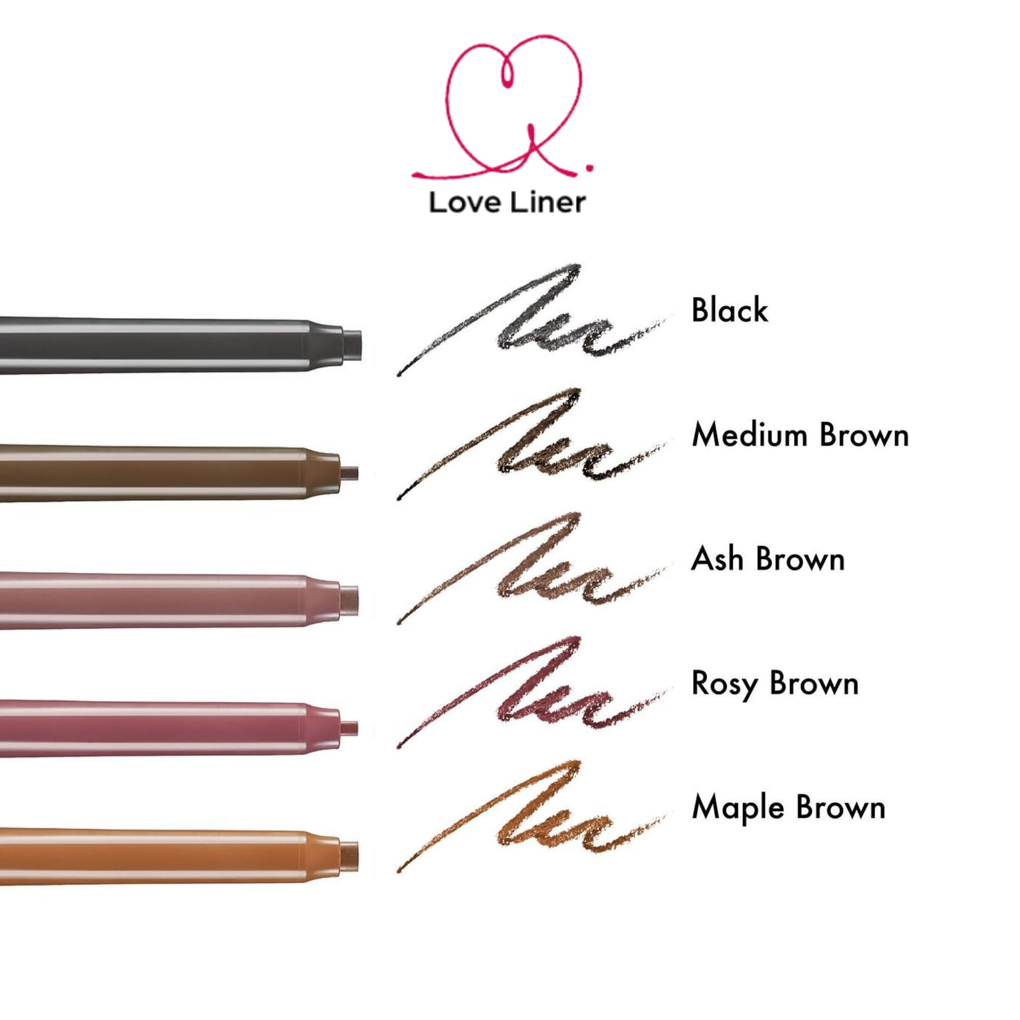 Foto 6 | Lápiz De Secado Rápido Loveliner  Impermeable  Color Marrón Ceniza  20 Ml - Venta Internacional.