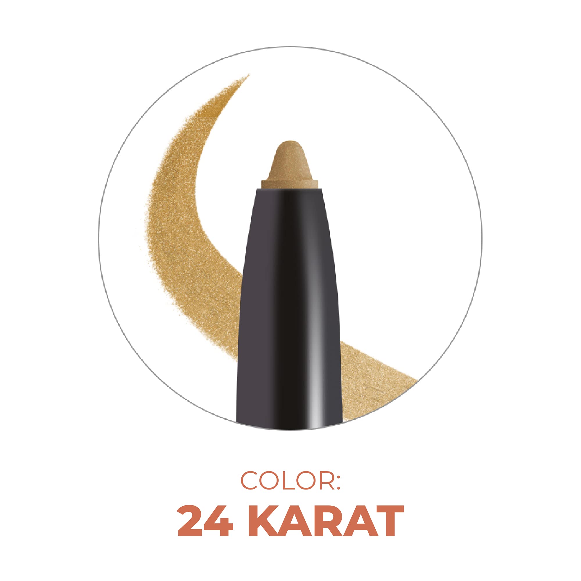 Foto 4 pulgar | Delineador De Ojos Beauty For Real I-line 24-7  24 Quilates  Oro Metalizado - Venta Internacional.