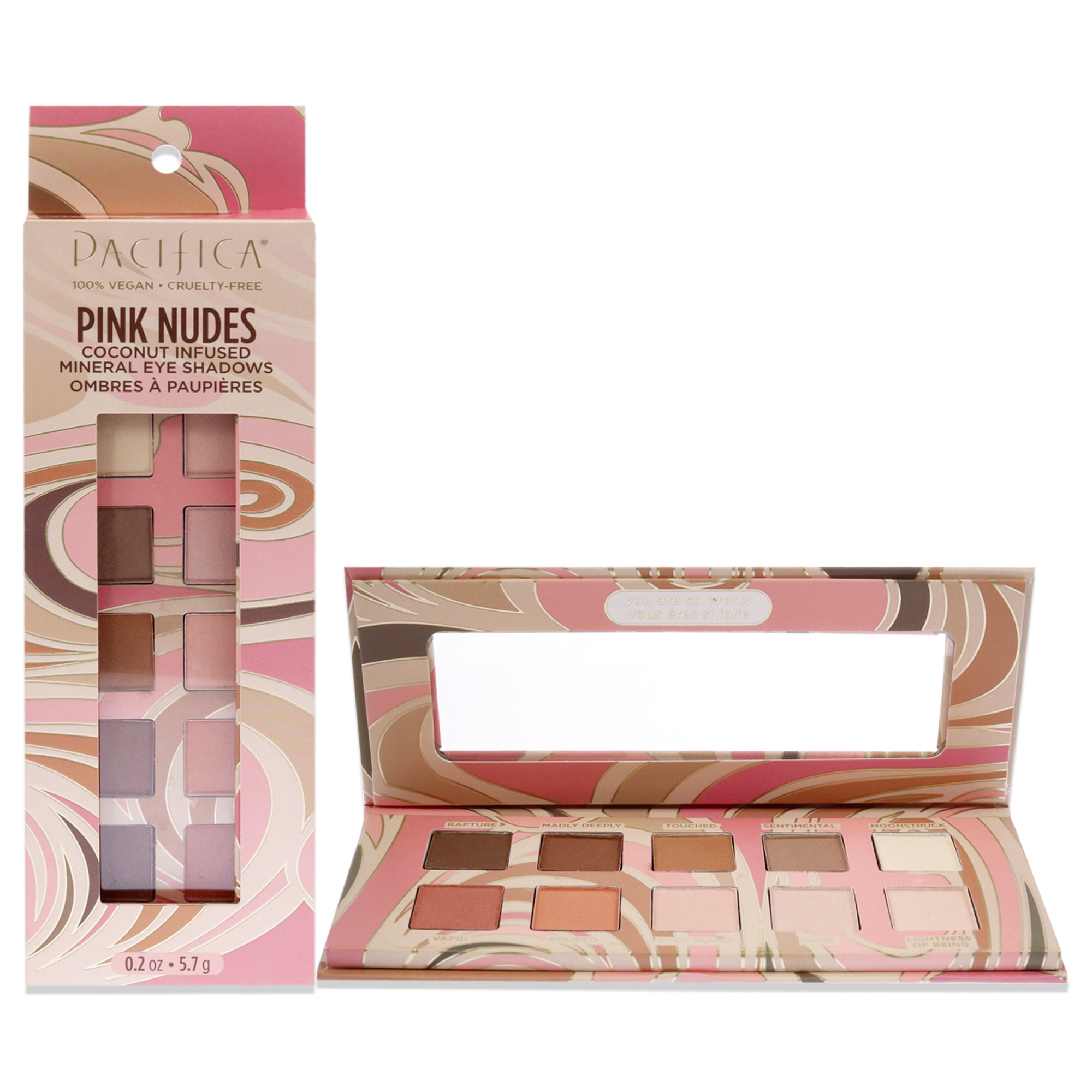 Paleta de Sombras Pacífica Pink Nudes para Ojos