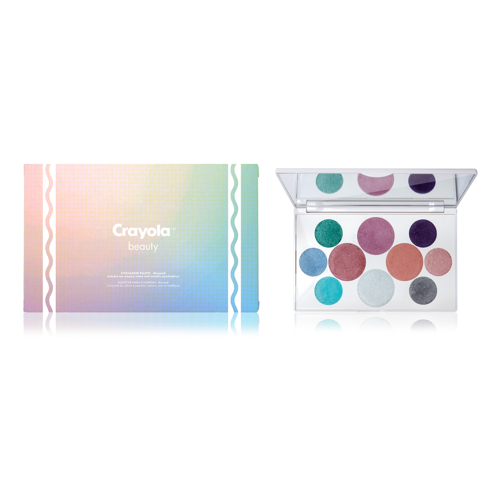 Sombras para Ojos Crayola Eyeshadow Palette Mermaid Crayola Multicolor