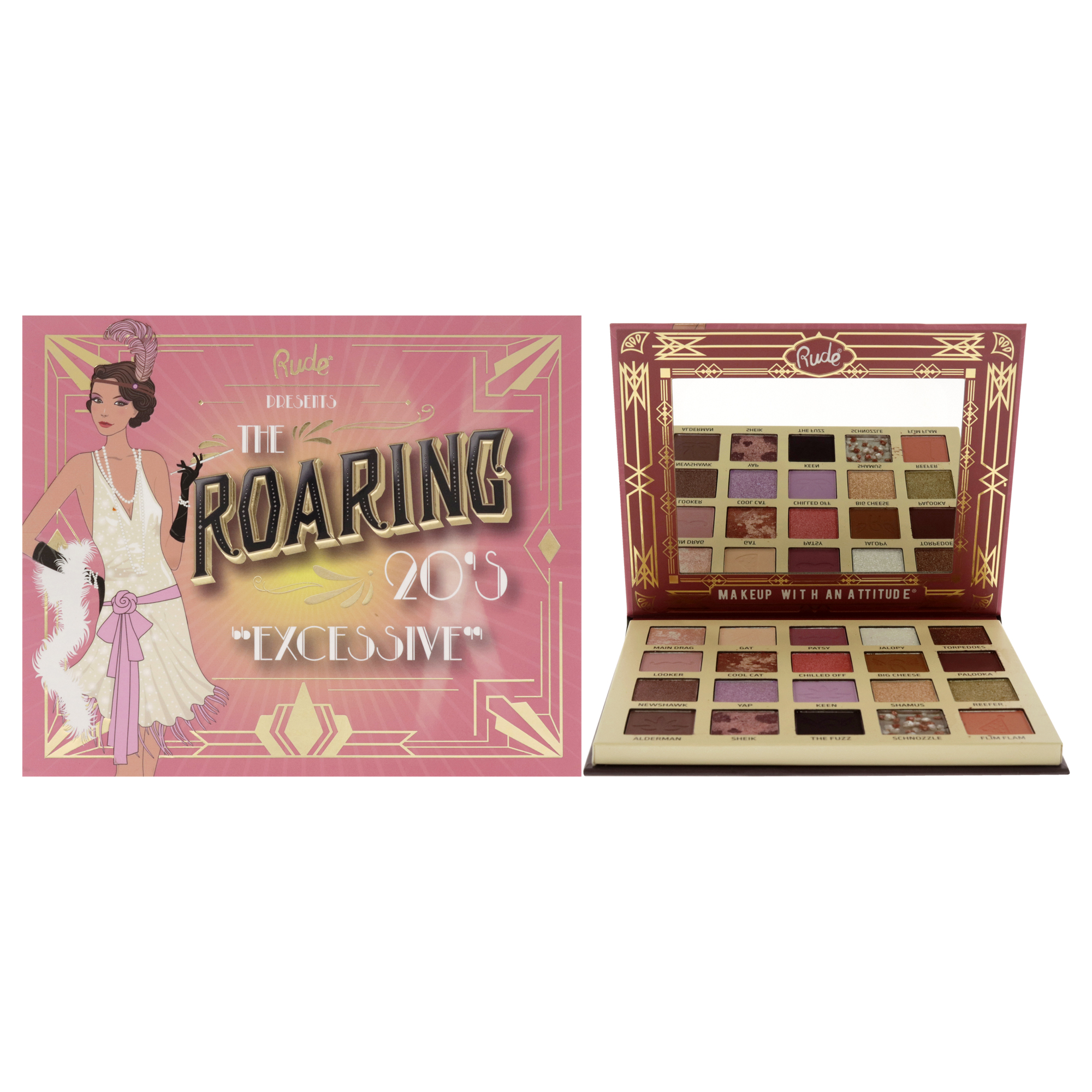 Foto 2 pulgar | The Roaring 20s Eyeshadow Palette - Excessive Rude Cosmetics Multicolor