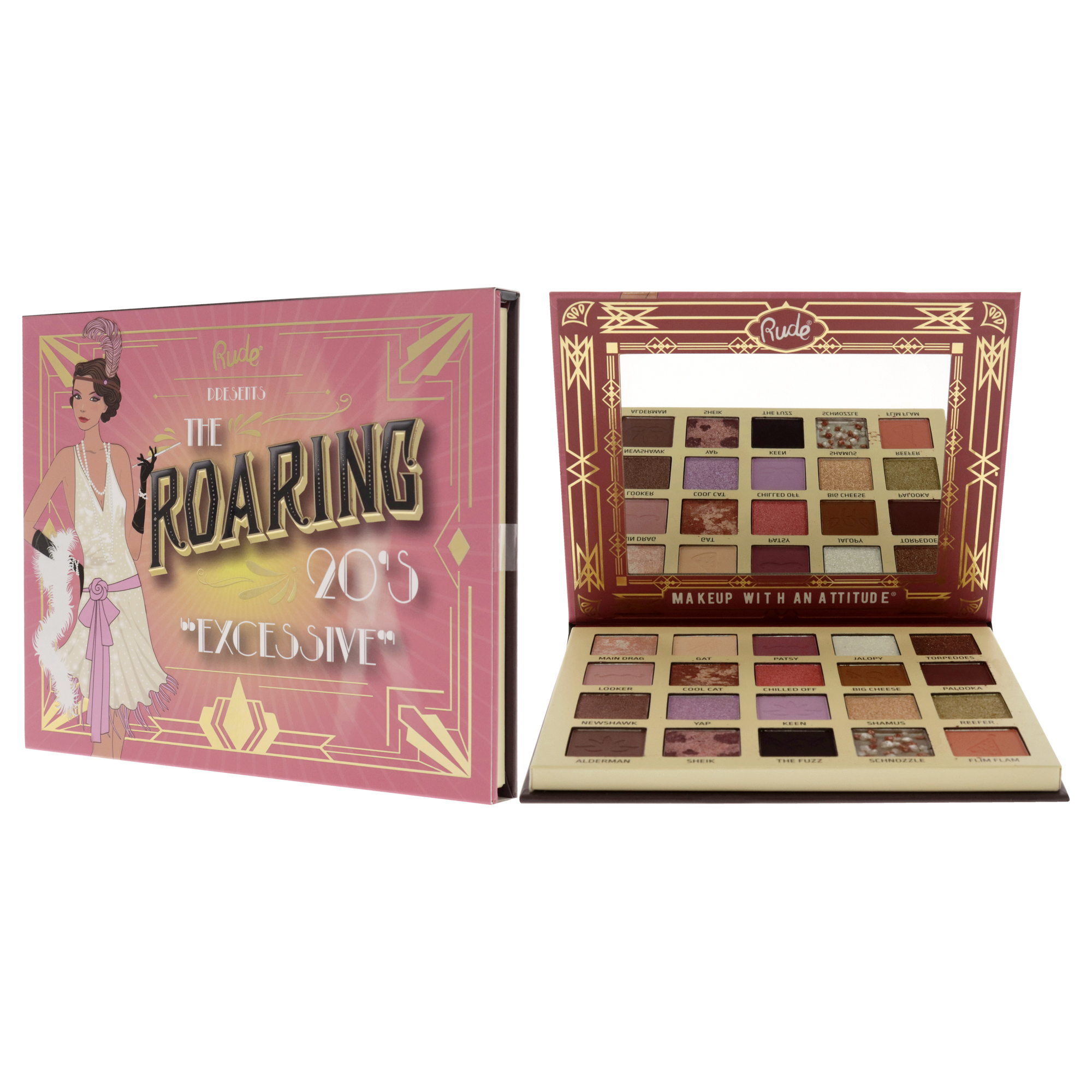 Foto 5 pulgar | The Roaring 20s Eyeshadow Palette - Excessive Rude Cosmetics Multicolor